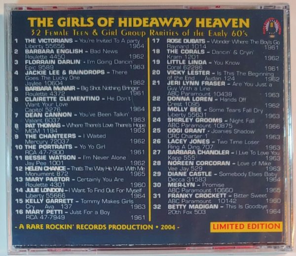 GIRLS OF HIDEAWAY HEAVEN - VOL 1   CD BRAND NEW - Image 3