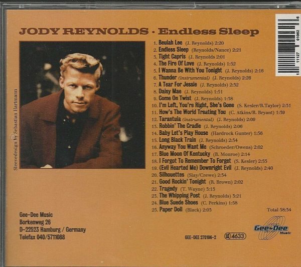 JODY REYNOLDS - CD - Endless Sleep - BRAND NEW - Image 3