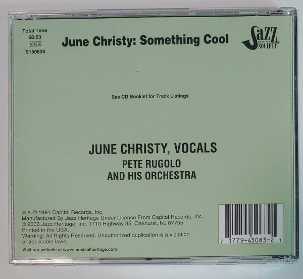 JUNE CHRISTY - SOMETHING COOL   CD  VERY GOOD - Image 3