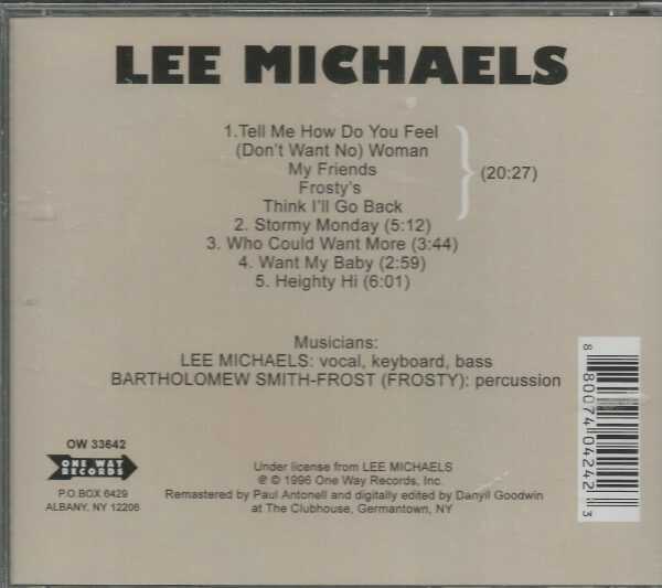 LEE MICHAELS - CD - Lee Michaels - BRAND NEW - Image 3