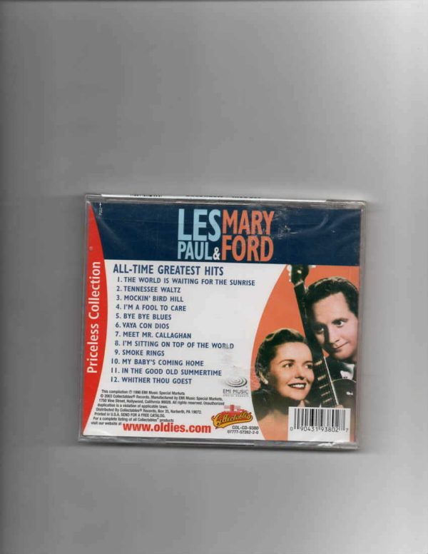 LES PAUL& MARY FORD - ALL TIME GREATEST HITS-BRAND NEW CD - Image 3