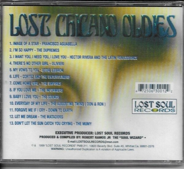 LOST CHICANO OLDIES CD VOL1 - BRAND NEW - Image 3