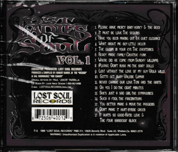 LOST LADIES OF SOUL CD - VOL 1- BRAND NEW - Image 3
