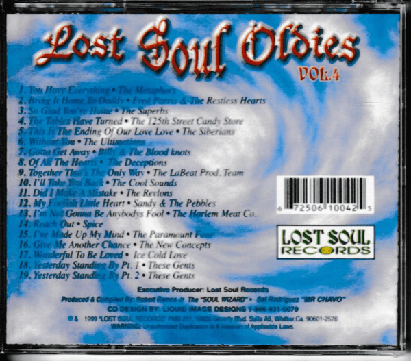 LOST SOUL OLDIES CD - VOL 4 - BRAND NEW - Image 3