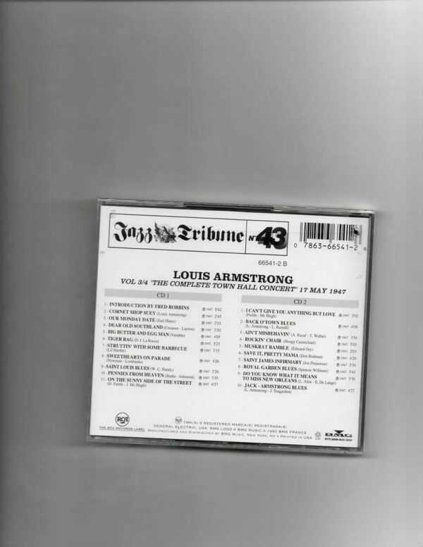 LOUIS ARMSTRONG - AT TOWN HALL-BRAND NEW CD - Image 3