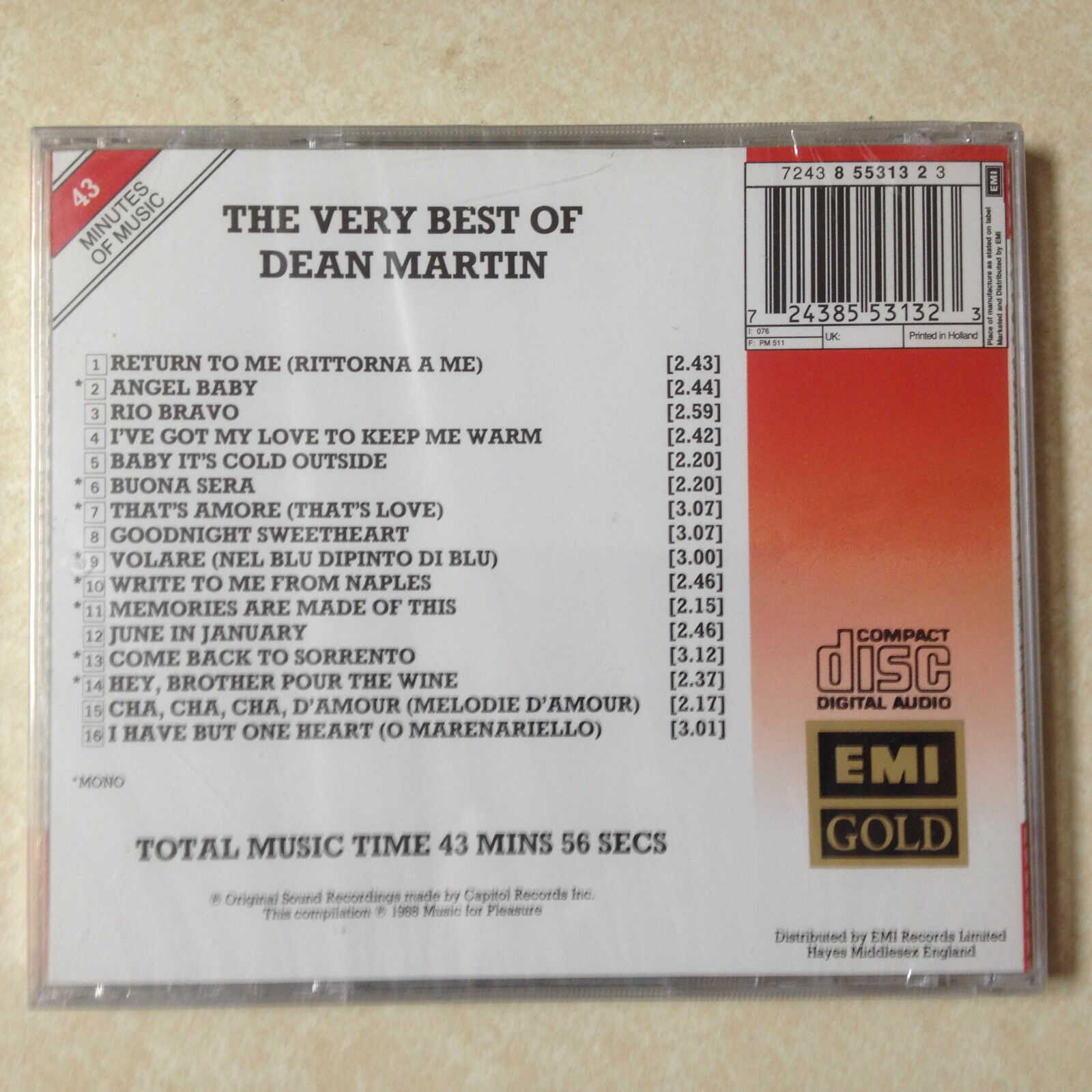 MARTIN, DEAN - VERY BEST OF BRAND NEW CD - Image 3