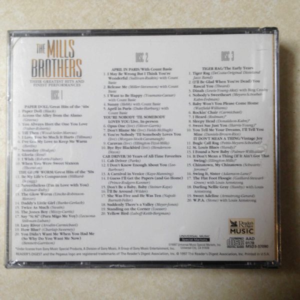 MILLS BROTHERS - GREATEST HITS AND FINEST PERF BRAND NEW CD - Image 3