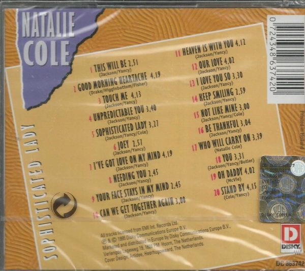 NATALIE COLE - CD -  Sophisticated Lady - BRAND NEW - Image 3
