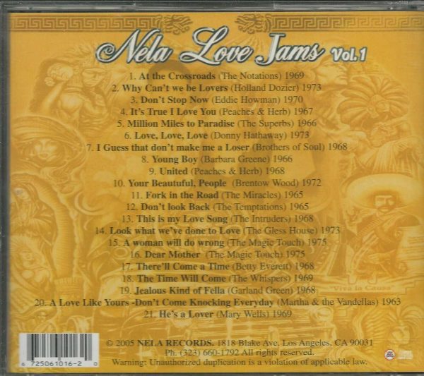 NELA LOVE JAMS - CD - Vol. 1 - BRAND NEW - Image 3