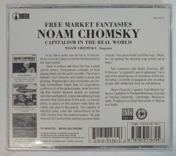 NOAM CHOMSKY - FREE MARKET FANTASIES   CD  BRAND NEW - Image 3