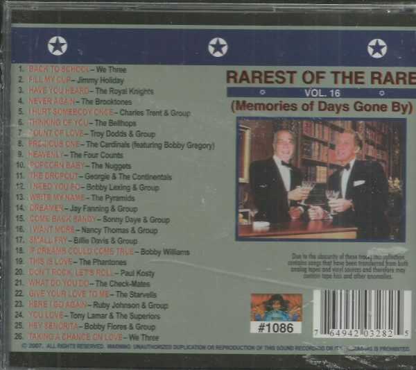 RAREST OF THE RARE -  Memories Of Days Gone By - Vol. 16 -  BRAND NEW -  CD - Image 3