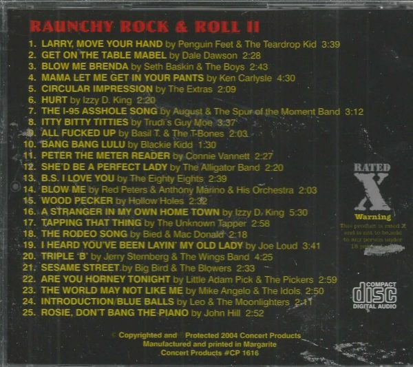 RAUNCHY ROCK & ROLL II - CD - X RATED - BRAND NEW - Image 3