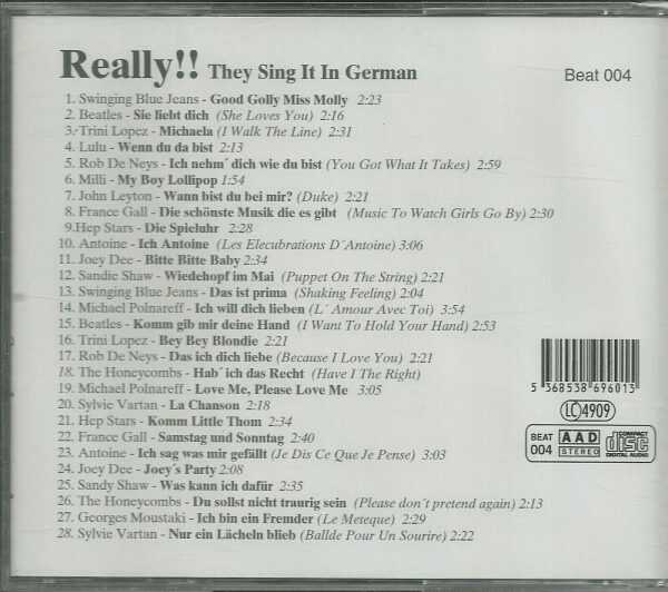 REALLY - CD - They Sing It In German - Vol. 3 - BRAND NEW - Image 3