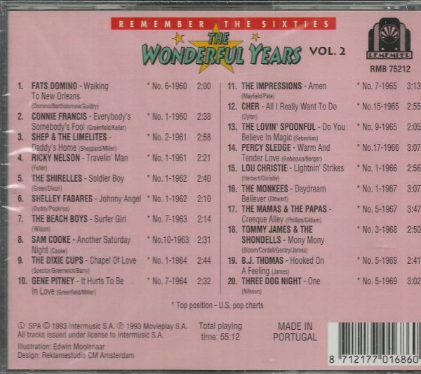REMEMBER THE SIXTIES - The Wonderful Years - Volume 2 - BRAND NEW -  CD - Image 3