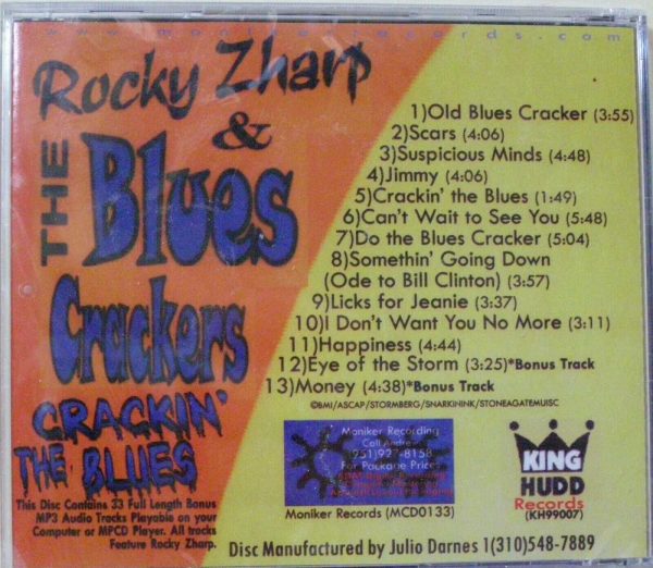 ROCKY ZHARP & THE BLUES CRACKERS - CRACKIN' THE BLUES - CD - BRAND NEW - Image 3