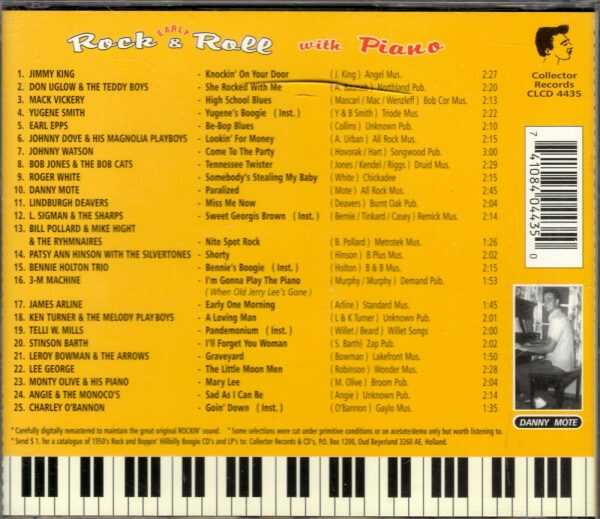 Rock & Roll With Piano - CD - Image 3