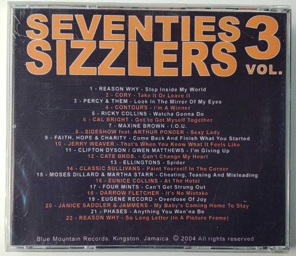 SEVENTIES SIZZLERS - VOL 3  CD     BRAND NEW - Image 3