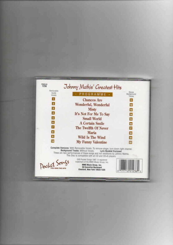 SING THE HITS - JOHNNY MATHIS-CD - Image 3