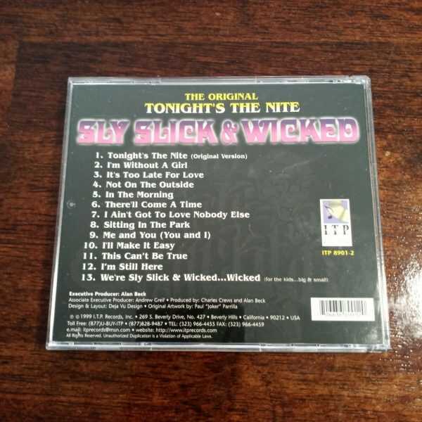 SLY SLICK & WICKED - THE ORIGINAL TONIGHT'S THE NITE R&B Group CD Album - Image 3
