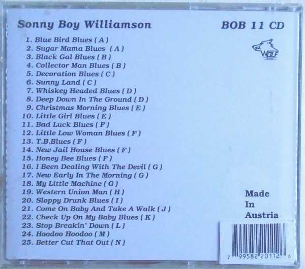 SONNY BOY WILLIAMSON - CD - Like New - Image 3