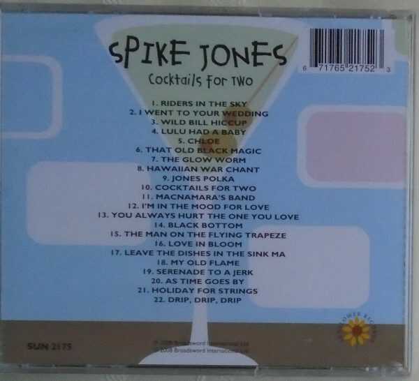 SPIKE JONES - CD - Cocktails For Two - BRAND NEW - Image 3