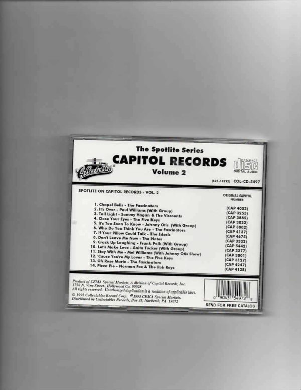 SPOTLITE ON CAPITOL RECORDS VOL 2-CD - Image 4