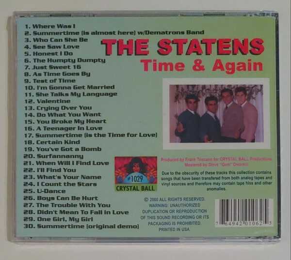 STATENS- TIME & AGAIN   CD     BRAND NEW - Image 3