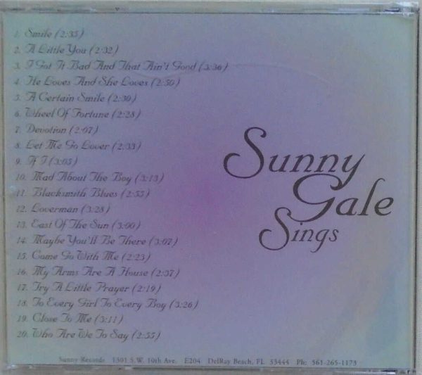 SUNNY GALE - CD - Sings - BRAND NEW - Image 3