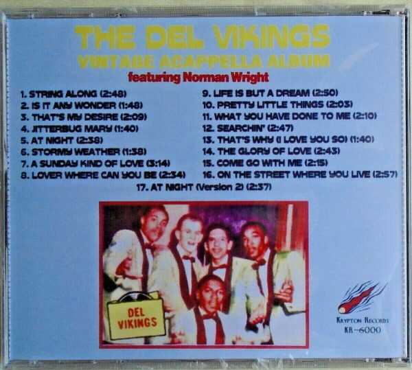 THE DEL VIKINGS - CD - Vintage Acappella Album - BRAND NEW - Image 3
