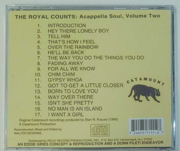 THE ROYAL COUNTS - ACAPPELLA SOUL - VOL 2   CD     BRAND NEWTHE - Image 3