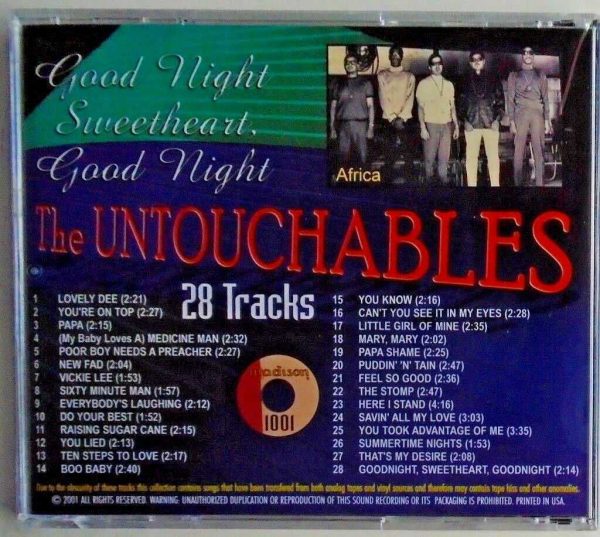 THE UNTOUCHABLES - CD - Good Night Sweetheart Good Night - BRAND NEW - Image 3