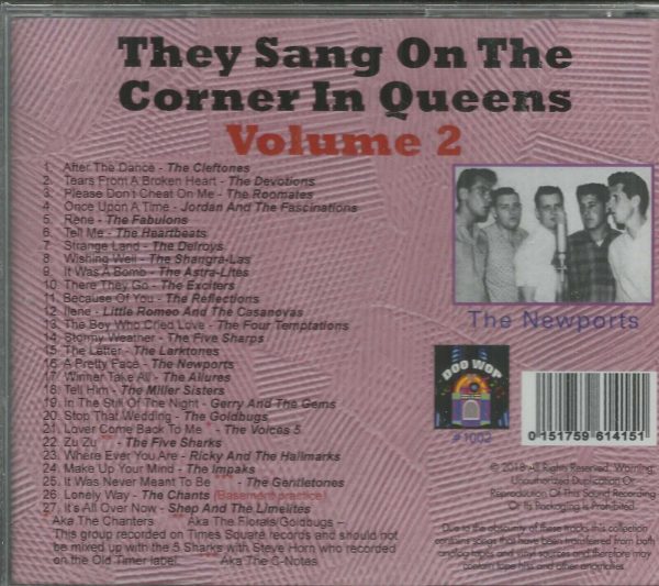 THEY SANG ON THE CORNER IN QUEENS CD - VOL 2  VARIOUS ARTISTS  BRAND NEW - Image 3