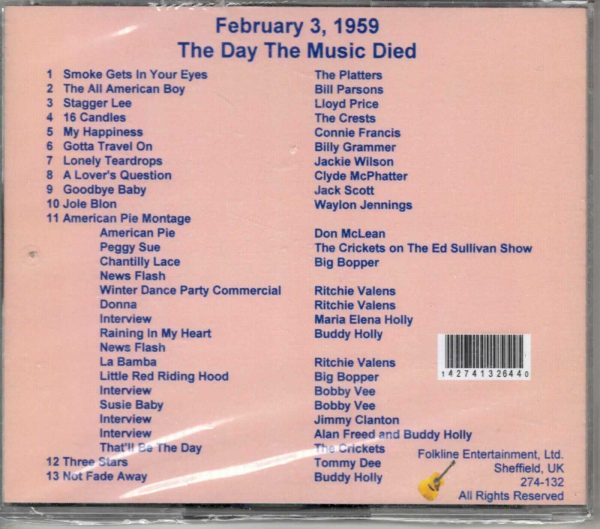 The Day The Music Died - CD - Brand New - Image 3