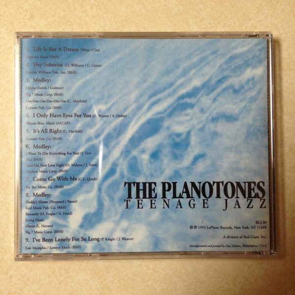 The Planotones CD - Teenage Jazz - BRAND NEW - Image 3