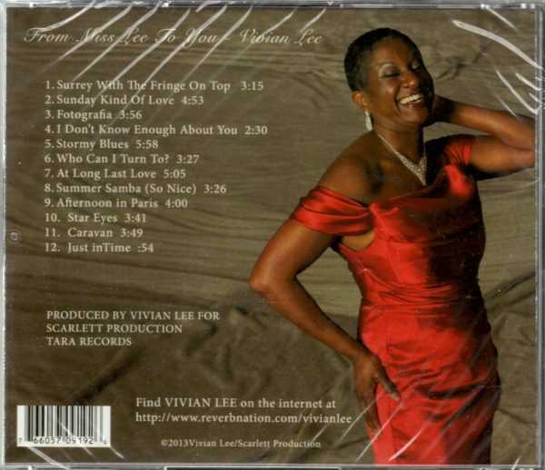 Vivian Lee - From Miss Lee to You - CD - Brand New! - Image 3