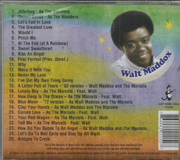 WALT MADDOX And The Marcels - CD - BRAND NEW - Image 3