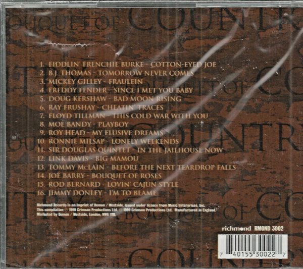 A Bouquet of Country CD   Brand New   16 Tracks on Richmond - Image 3