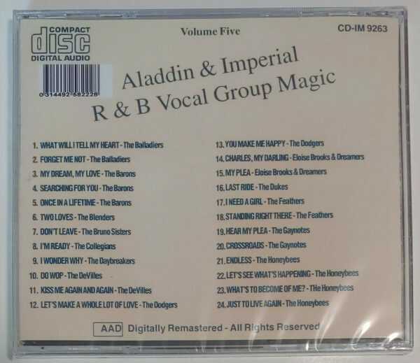 ALADDIN R&B VOCAL GROUP MAGIC - VOL 5   CD     BRAND NEW - Image 3