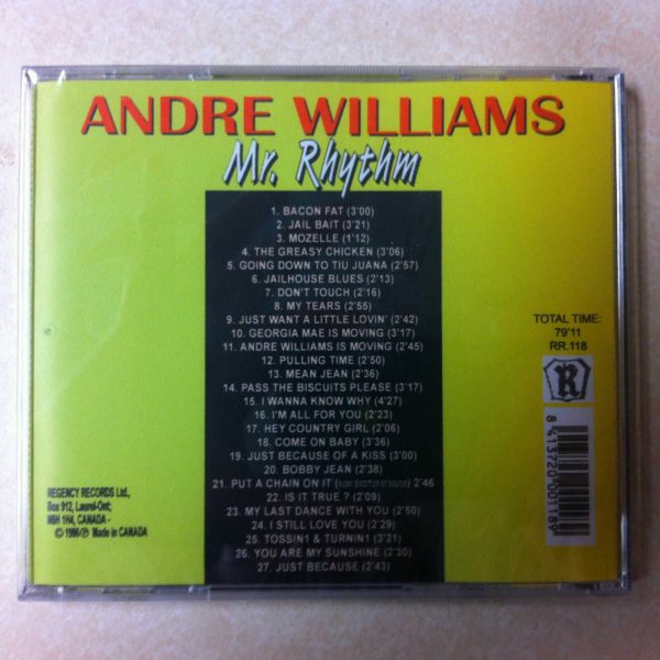 Andre Williams CD  - Mr. Rhythm    Brand New   27 Tracks on Regency - Image 3