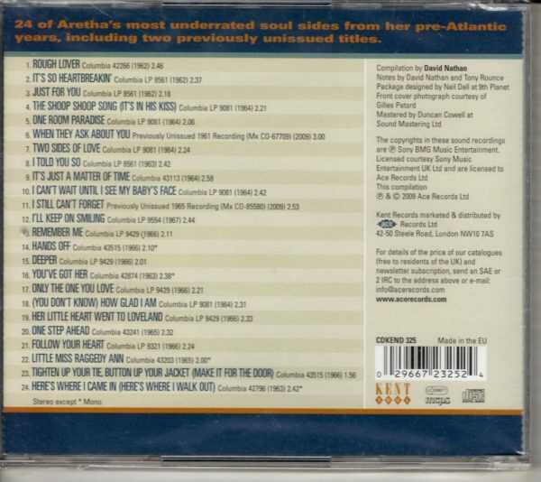 Aretha Franklin - Just a Matter of Time: Classic Columbia Recordings - CD - Image 3