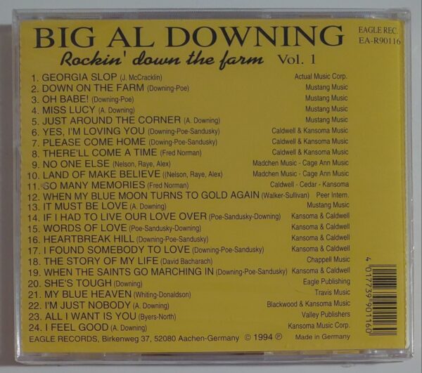 BIG AL DOWNING - ROCKIN' DOWN THE FARM  VOL 1   CD BRAND NEW - Image 3