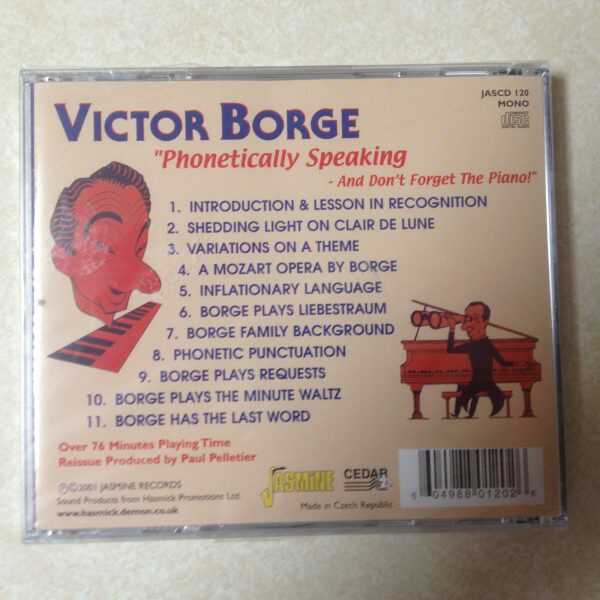 BORGE, VICTOR - PHONETICALLY SPEAKING - BRAND NEW CD - Image 3