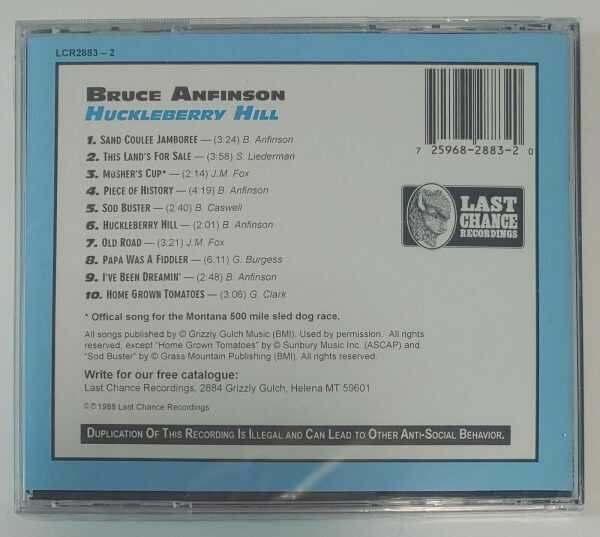 BRUCE ANFINSON - HUCKLEBERRY HILL   CD     BRAND NEW - Image 3