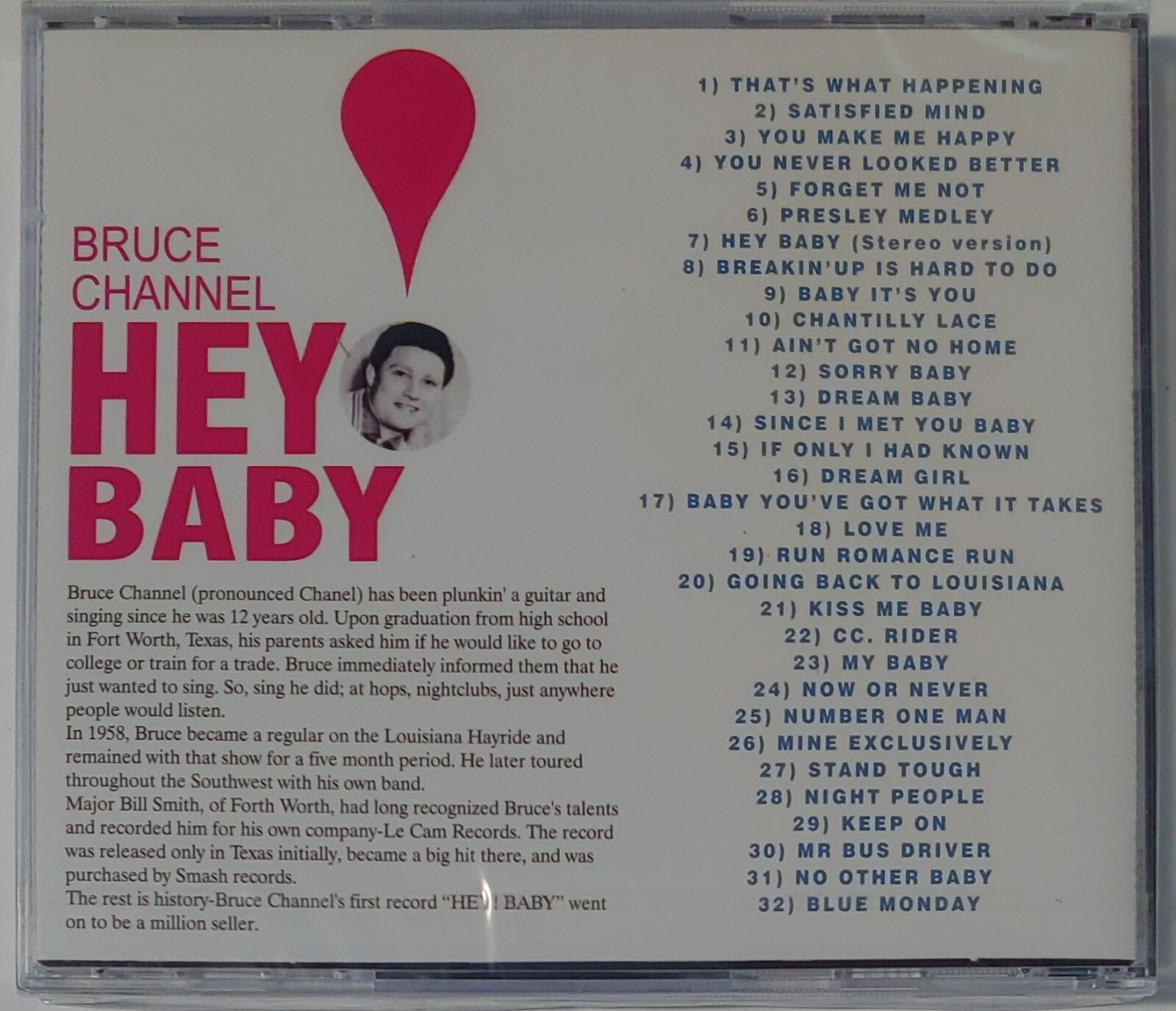 BRUCE CHANNEL - HEY BABY ULTIMATE COLLECTION CD BRAND NEW - Image 3