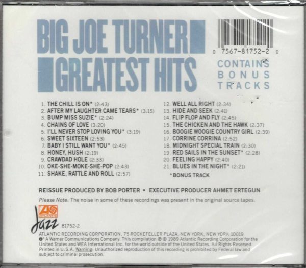 Big Joe Turner's Greatest Hits by Big Joe Turner - CD - Image 3