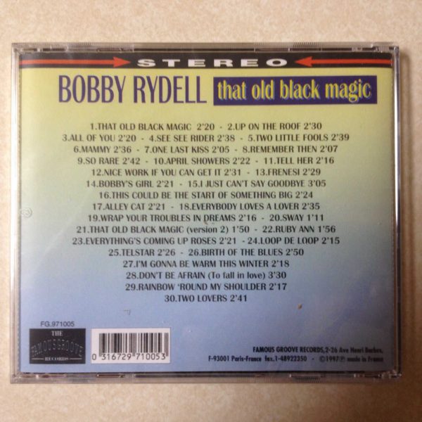 Bobby Rydell - That Old Black Magic - Audio CD - Famous Groove FG. 971005 - Image 3