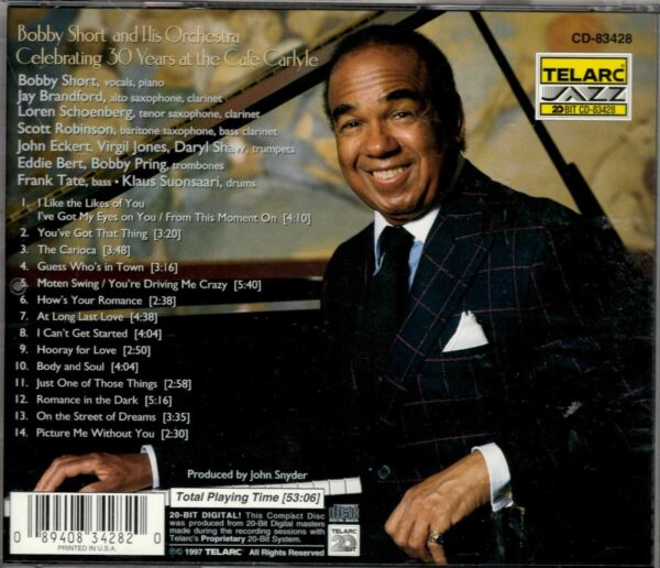 Bobby Short And His Orchestra - Celebrating 30 Years At The Cafe - CD - Image 3