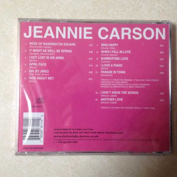 CARSON, JEANNIE - THE GIRL WITH S.Q. -  BRAND NEW CD - Image 3