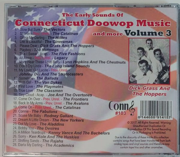CONNECTICUT DOO WOP MUSIC AND MORE - VOL 3   CD   BRAND NEW - Image 3