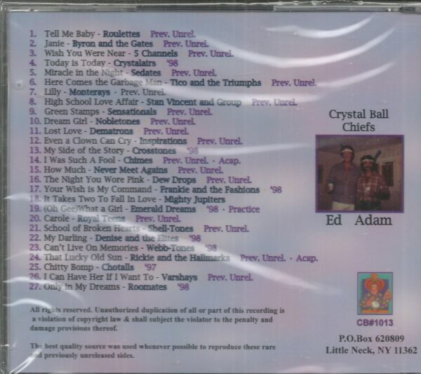CRYSTAL BALL RECORDS - CD - 20th Anniversary Vol. 1 - BRAND NEW - Image 3